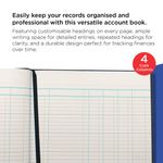 Exacompta Guildhall Account Book 80 Pages 4 Cash Columns 31/4 1016