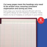 Exacompta Guildhall Headliner 6 Cash Column Account Book 38/6 1147