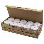 Exacompta Zero Plastic Thermal Receipt Roll 80mmx72mmx76m (Pack of 10) 40768E