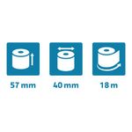 Exacompta Safe Contact Credit Card Receipt Roll 57mmx40mmx18m (Pack of 20) 40951E