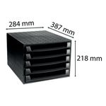 Forever 5 Drawer Set Black 221014D