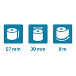 Exacompta Safe Contact Credit Card Receipt Roll 57mmx30mmx9m (Pack of 20) 43942E