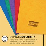 Europa Square Cut Folder 300 micron Foolscap Assorted (Pack of 50) 4820