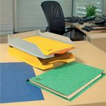 Europa Square Cut Folder 300 micron Foolscap Assorted (Pack of 50) 4820