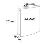 Exacompta Skandi Semi Rigid Recycled Polypropylene Ring Binder Assorted (Pack of 4) 54470E