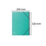Exacompta Teksto Multipart File A4 12 Part Assorted (Pack of 8) 56650E