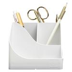 Exacompta Autentik Multi Compartment Pen Box White 69513D