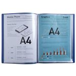 Exacompta Bee Blue Display Book 30 Pocket PP A4 Assorted (Pack of 12) 88120E
