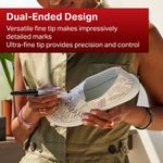 Sharpie Permanent Marker Twin Tip Fine/Ultra Fine Black (Pack of 12) S0811100