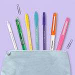 Paper Mate FlexGrip Ultra Pastel Ballpoint Pens Medium 1.0mm Tip Black Ink (Pack 5) 2152934