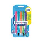 PaperMate FlexGrip Ultra Ballpoint Pen Medium 1.0mm Bright Barrel Black (Pack of 5) 2171853