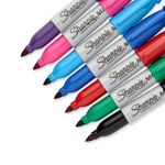 Sharpie Mini Permanent Markers with Key Ring Pocket-Sized Fine Point Assorted (Pack of 72) S0811300