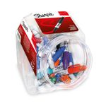 Sharpie Mini Permanent Markers with Key Ring Pocket-Sized Fine Point Assorted (Pack of 72) S0811300