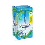 Paper Mate Kilometrico Ballpoint Pen Medium Point 1.0mm Blue 80% recycled Plastic (Pack 50) 2187702