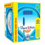 PaperMate InkJoy 100 Ballpoint Pen Medium Blue (Pack of 100) S0977420