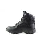 Tuffking Raid Tactical Non-Safety Leather Boot 6 Inch Side Zip Size 4 Black 9126-04-BLK