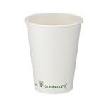 Go-Pak Single Wall Coffee Cup PLA Lined 12oz White (Pack of 1000) B01023