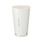 Go-Pak Single Wall Coffee Cup PLA Lined 16oz White (Pack of 1000) B01024