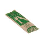 Go-Pak 3-in-1 Wooden Cutlery Meal Set (Pack of 500) G02011