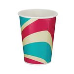 Go-Pak Single Wall Paper Cold Cup PE lined 12oz Assorted (Pack of 1000) D01103