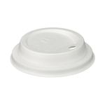 Go-Pak Moulded Fibre Coffee Cup Lid 12 to 16oz White (Pack of 1000) D06032
