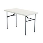 Hoya steel framed table with blow moulded top - 1220 wide