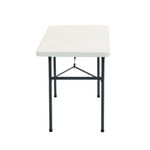 Hoya steel framed table with blow moulded top - 1220 wide