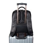 Falcon Laptop Backpack Full Grain Luxury Leather Black FI6705