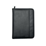Monolith Leather Look Zipped Ring Binder A4 Black 2926