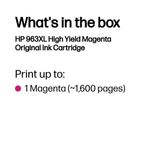 HP 963XL Original Ink Cartridge High Yield Magenta 3JA28AE