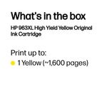 HP 963XL Original Ink Cartridge High Yield Yellow 3JA29AE