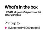HP 507A Original LaserJet Toner Cartridge Magenta CE403A