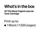HP 131A Original LaserJet Toner Cartridge Black CF210A