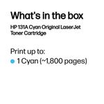 HP 131A Original LaserJet Toner Cartridge Cyan CF211A