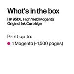HP 951XL Original Ink Cartridge High Yield Magenta CN047AE