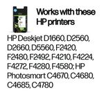 HP 300 Original Ink Cartridge 4-ml Black/Tri-color CN637EE
