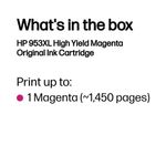 HP 953XL Original Ink Cartridge High Yield Magenta F6U17AE