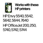 HP 62 Original Ink Cartridge 4/4.5-ml Black/Tri-color N9J71AE