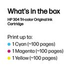HP 304 Original Ink Cartridge 2-ml Tri-color N9K05AE