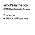 HP 304 Original Ink Cartridge 2-ml Black N9K06AE