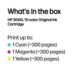 HP 304XL Original Ink Cartridge High Yield Tri-color N9K07AE#BGX