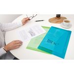 Rapesco Eco Recycled Popper Wallet A4+ Assorted Bright Transparent (Pack of 20) 1494