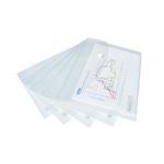 Rapesco Eco Recycled Popper Wallet A5 Clear (Pack of 25) 1500