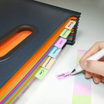 Rapesco Supafile Plus Expanding File A4 Assorted 1552