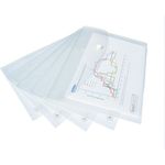 Rapesco Eco Recycled Popper Wallet A5 Clear (Pack of 5) 1588