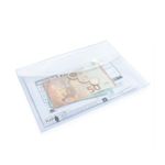 Rapesco Eco Recycled Popper Wallet A5 Clear (Pack of 5) 1588