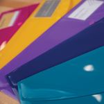 Rapesco Eco Recycled ID Popper Wallet A4 Assorted Bright Solid (Pack of 5) 0701