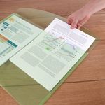 Rapesco Eco Recycled Popper Wallet A3 Assorted Pastel Transparent (Pack of 5) 0697