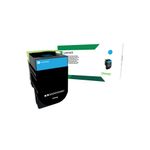 Lexmark CX410 Return Programme 3K Toner Cartridge High Yield Cyan 80C2HC0