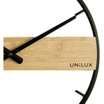 Unilux Circle Wall Clock Black/Bamboo 400189467